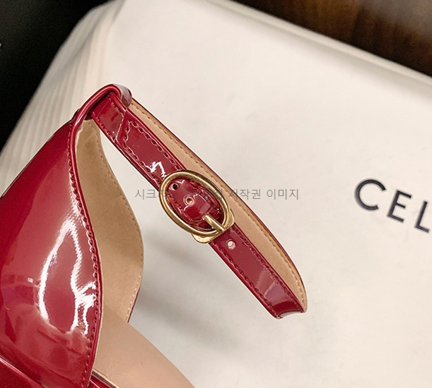 에폴디 10cm 에나멜 가보시 통굽 메리제인 스트랩 하이힐 5color 상세 이미지 34