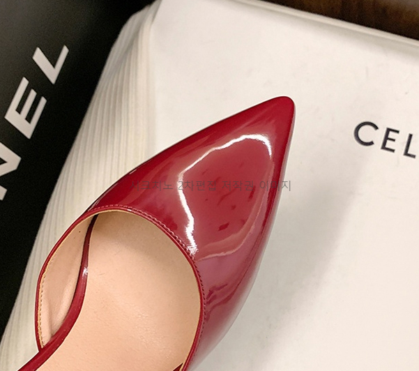 에폴디 10cm 에나멜 가보시 통굽 메리제인 스트랩 하이힐 5color 상세 이미지 33