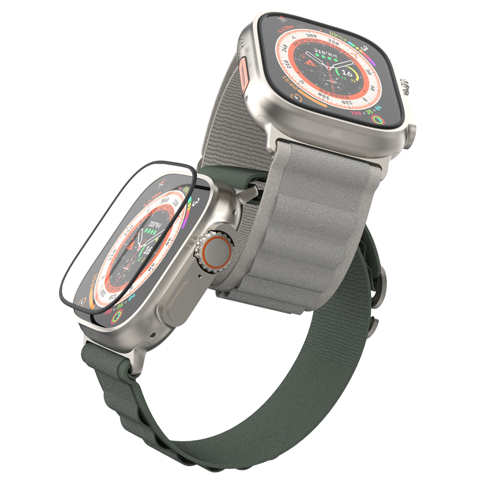 애플워치 울트라 풀커버 베젤 강화유리 액정보호필름 2매 - 상세 이미지 2