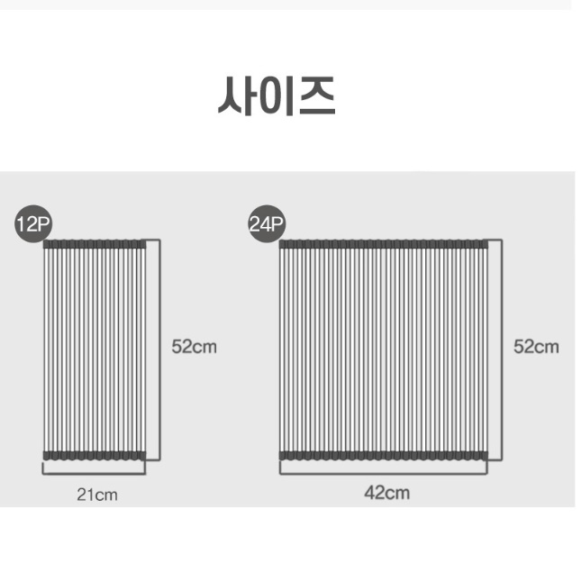 배수식 씽크대 식기 건조 매트 올 스텐 싱크대롤매트 - 상세 이미지 2