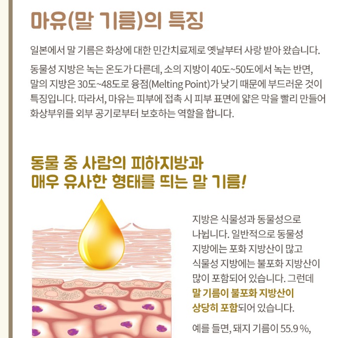 일본 마유 크림 말기름 크림 미백 주름 개선 크림 - 상세 이미지 5