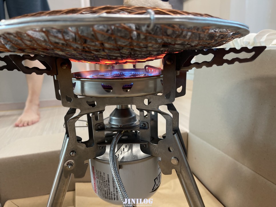 맥반석석쇠 캠핑 숯불바베큐그릴화로 휴양림 일회용석쇠화로 삼겹살 비비큐 미니맥반석석쇠 245