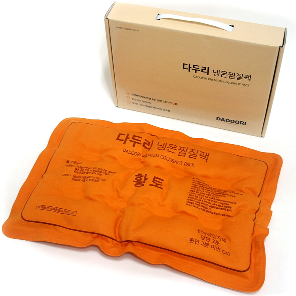 다두리 찜질팩 면 황토 냉온 온열 배 목 등 핫팩 찜팩 한의원 대형 - 상세 이미지 5