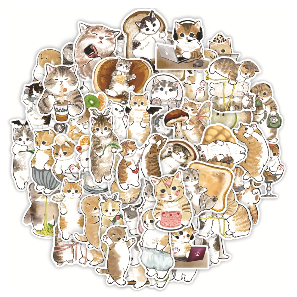 랩캣 고양이 스티커 패키지 4종 - 상세 이미지 4