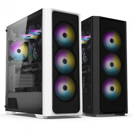 BRAVOTEC SWORD S830 RGB 타이탄 글래스 (화이트) 빅타워 품위
