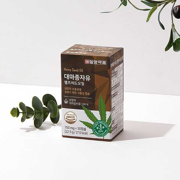 일양약품 대마종자유 햄프씨드 오일 30캡슐, 6개 - 상세 이미지 3