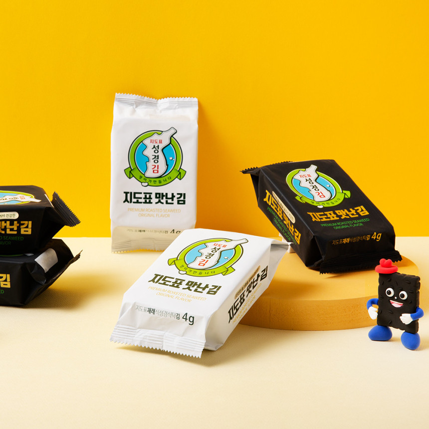 성경김 지도표 맛난김 재래 식탁김 조미 도시락김 12봉 8개 사진 5
