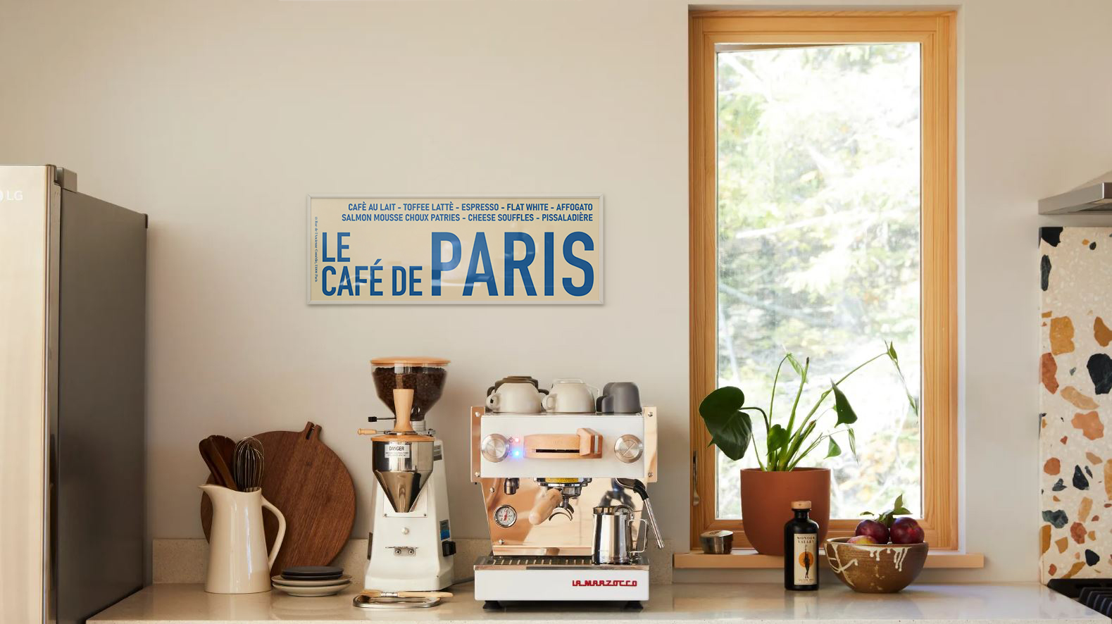 애시드로우 파리 카페 포스터 프렌치 타이포 홈카페 인테리어 액자 Paris - 상세 이미지 3