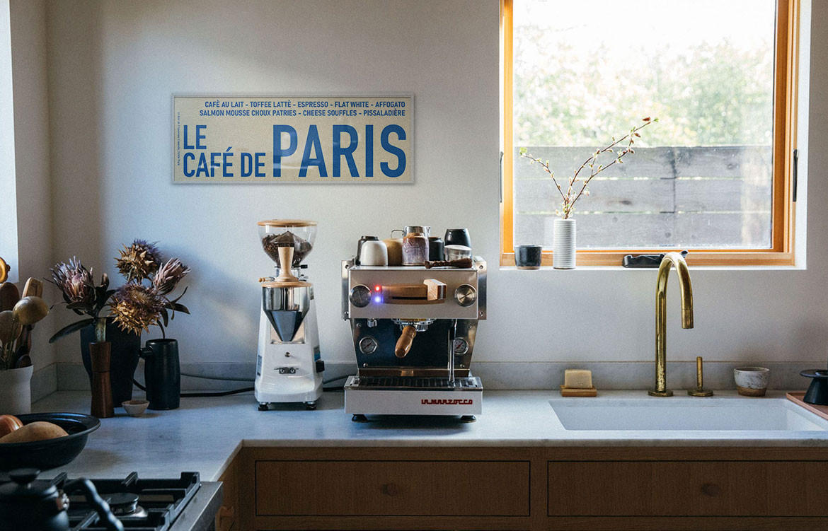 애시드로우 파리 카페 포스터 프렌치 타이포 홈카페 인테리어 액자 Paris - 상세 이미지 4