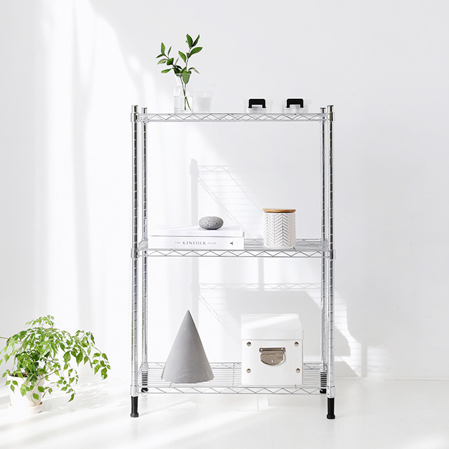 RACKEY 600 선반 600900 600x350x935mm, 3단, 크롬 6037.8280 - 메인 이미지