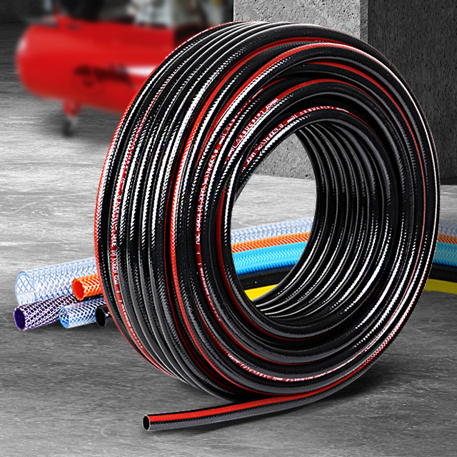 흑고압호스 15x30 고무호수 고압 수도꼭지 호스릴 편사 관수 pvc 산소가스 - 상품 이미지