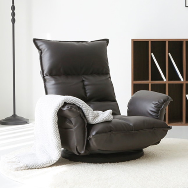 1인용낮은쇼파 저상형 바닥쇼파 등받이 좌식가죽쇼파