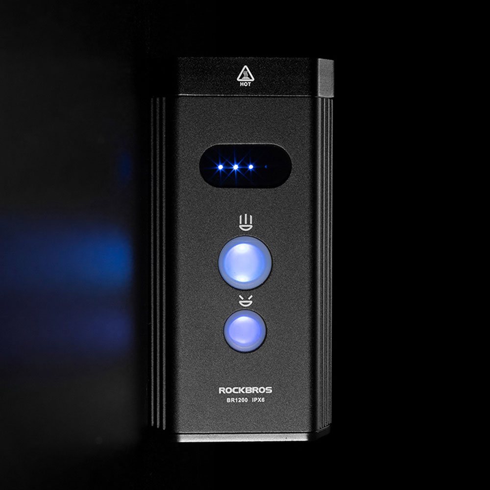 락브로스 자전거라이트 프리미엄 전조등 자전거후레쉬 충전식라이트 BR-1200 - 상세 이미지 5