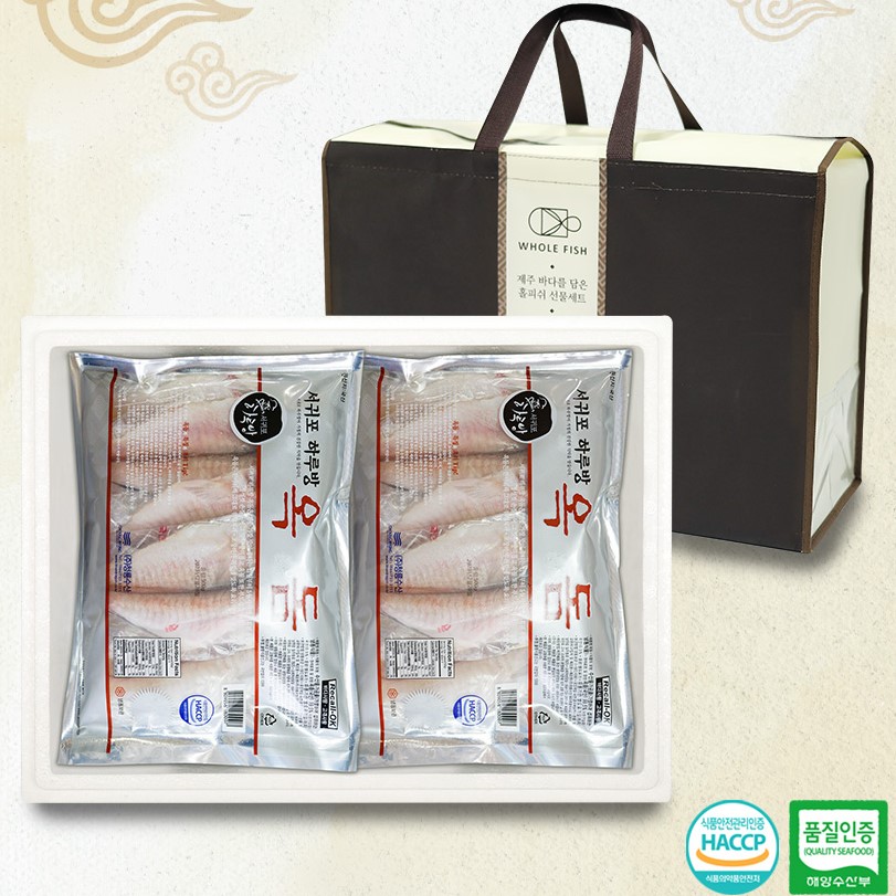 옥돔 반건조 말린 구이용 제주도 특산물 피쉬 제주돔 택배 500g x 2팩 - 상품 이미지