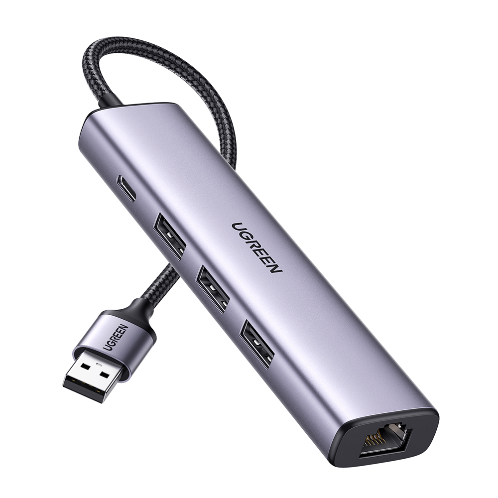유그린 USB3.0 기가비트 랜카드 멀티 허브, CM475