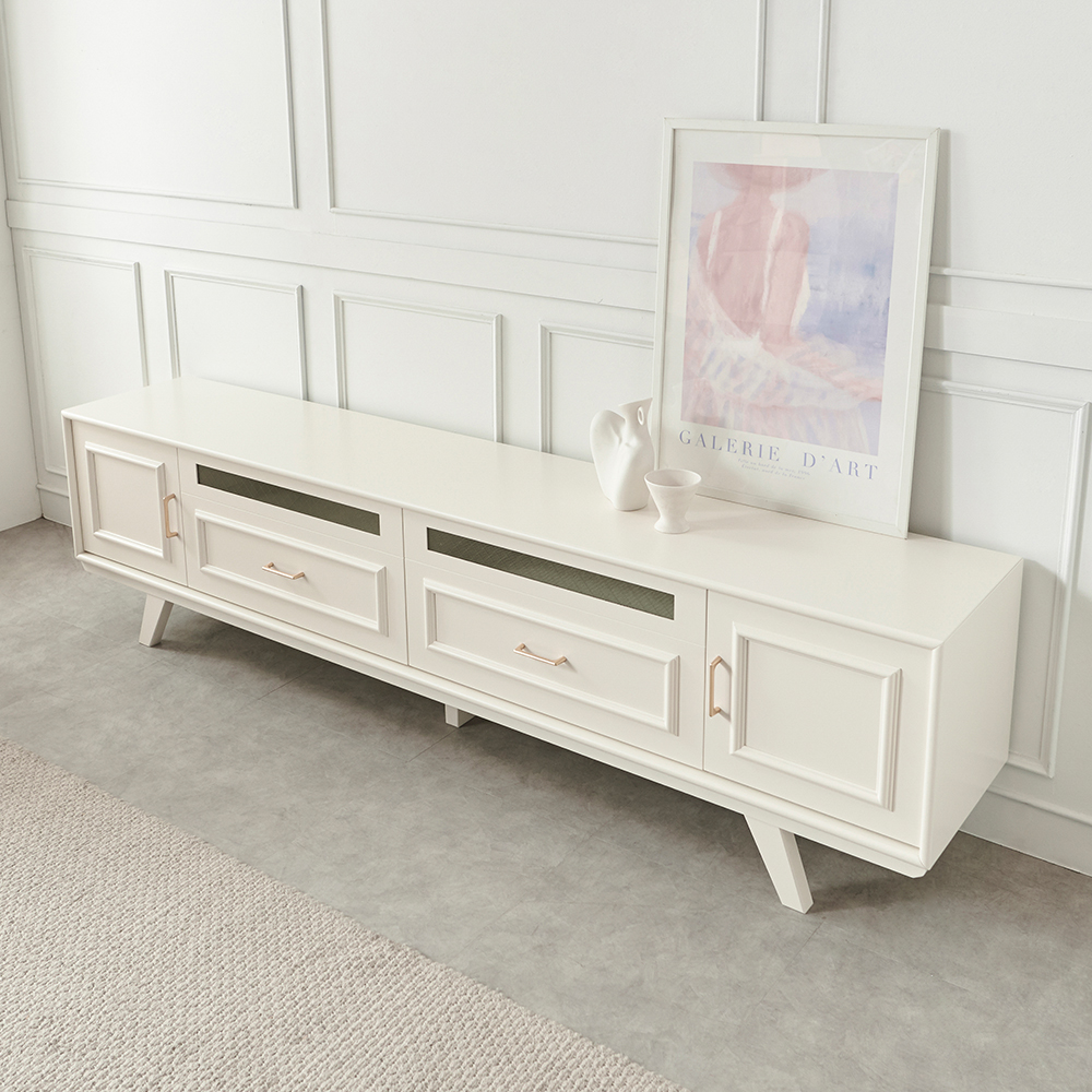 이브 웨인스코팅 TV 낮은 거실장 티비 다이 고급 서랍장 2000