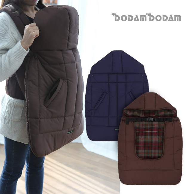 도담도담오가닉 패딩 아기띠 워머 블랭킷 커버 아기 망토 바람막이