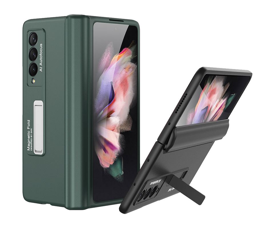 갤럭시 폴드 케이스 힌지보호 풀커버 슬림 화이트실버, 갤럭시Z 폴드4 - 상세 이미지 2