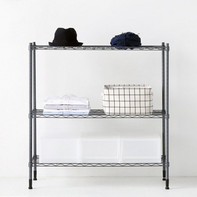 RACKEY 900 선반 900900 900mmx350mmx900mm, 3단, 다크그레이 2103.6581 - 상세 이미지 4