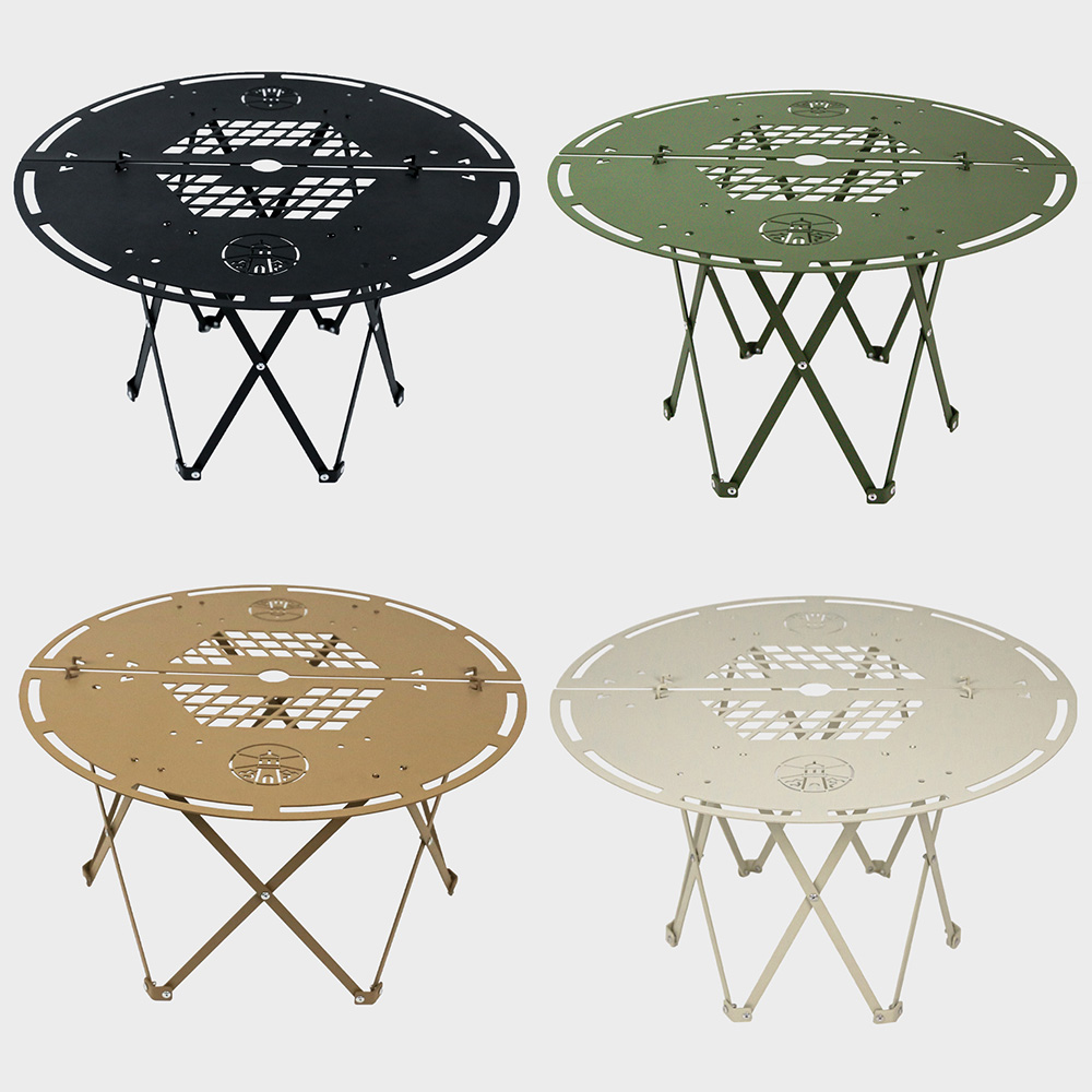 스코겐 라운드 멀티 테이블 K200 접이식 캠핑 테이블 키친 원형 미니 사이드 높이 조절