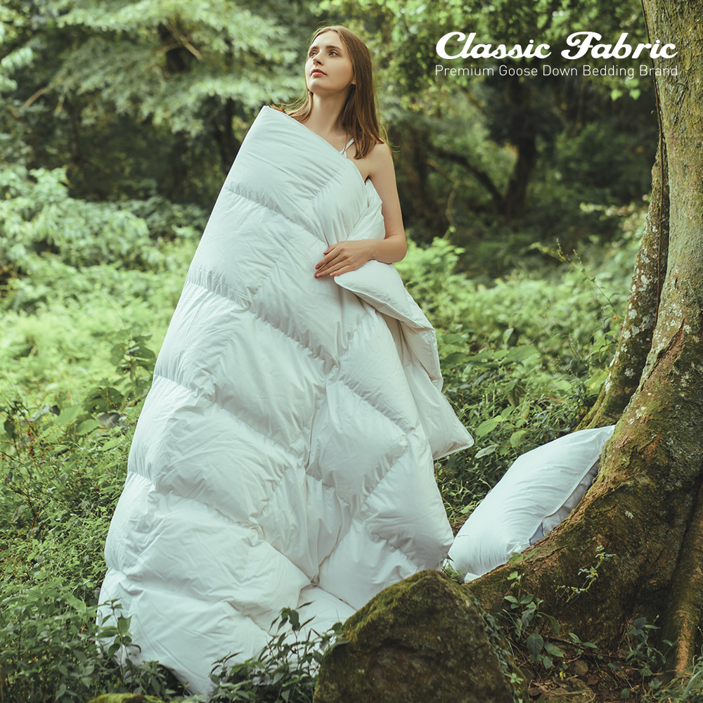 클래식패브릭 헝가리 구스이불솜 솜털 거위털이불 화이트 겨울 SS650g