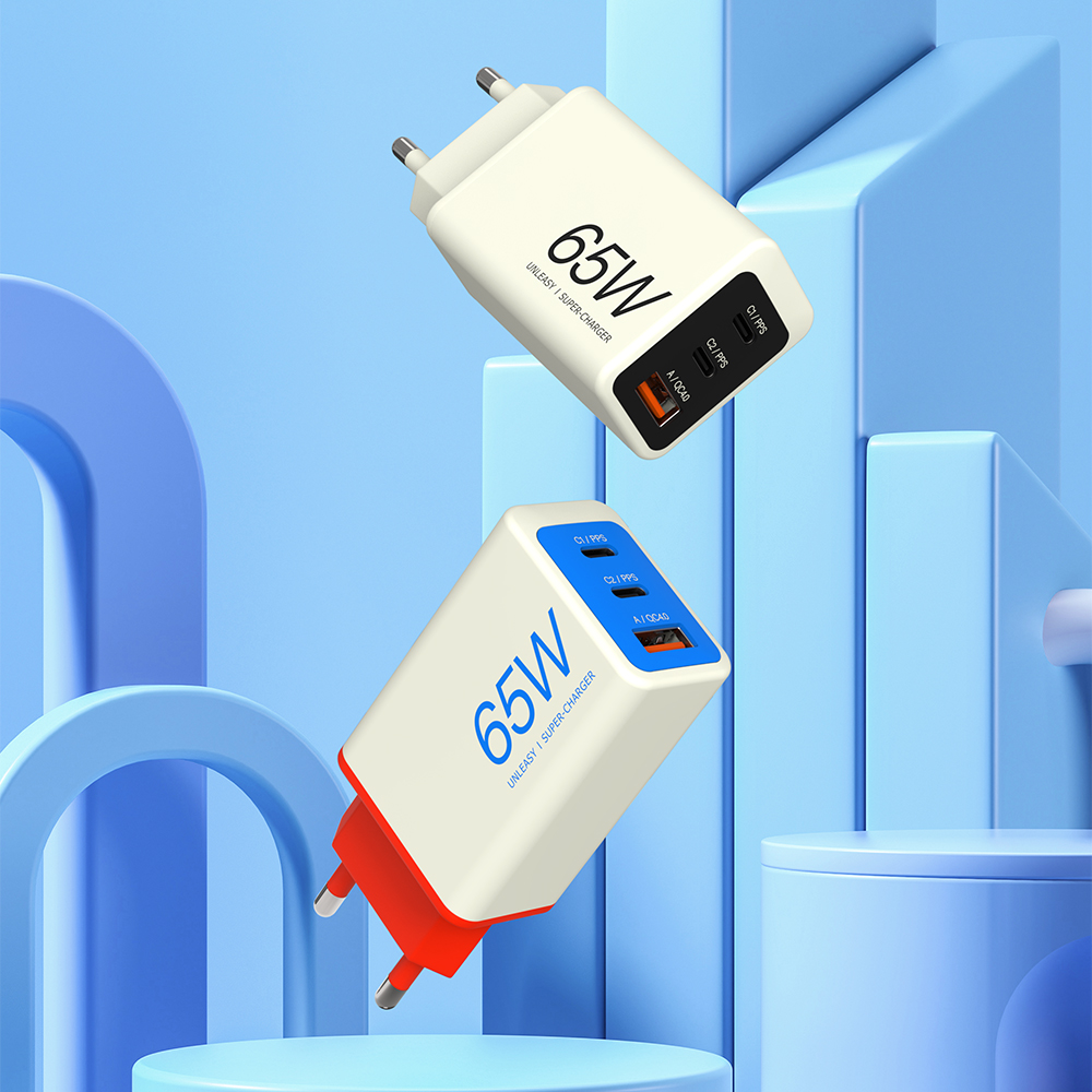 언리시 65W 초고속 미니 3포트 멀티 충전기+MFi/100w 케이블 중 택1 - 상세 이미지 2