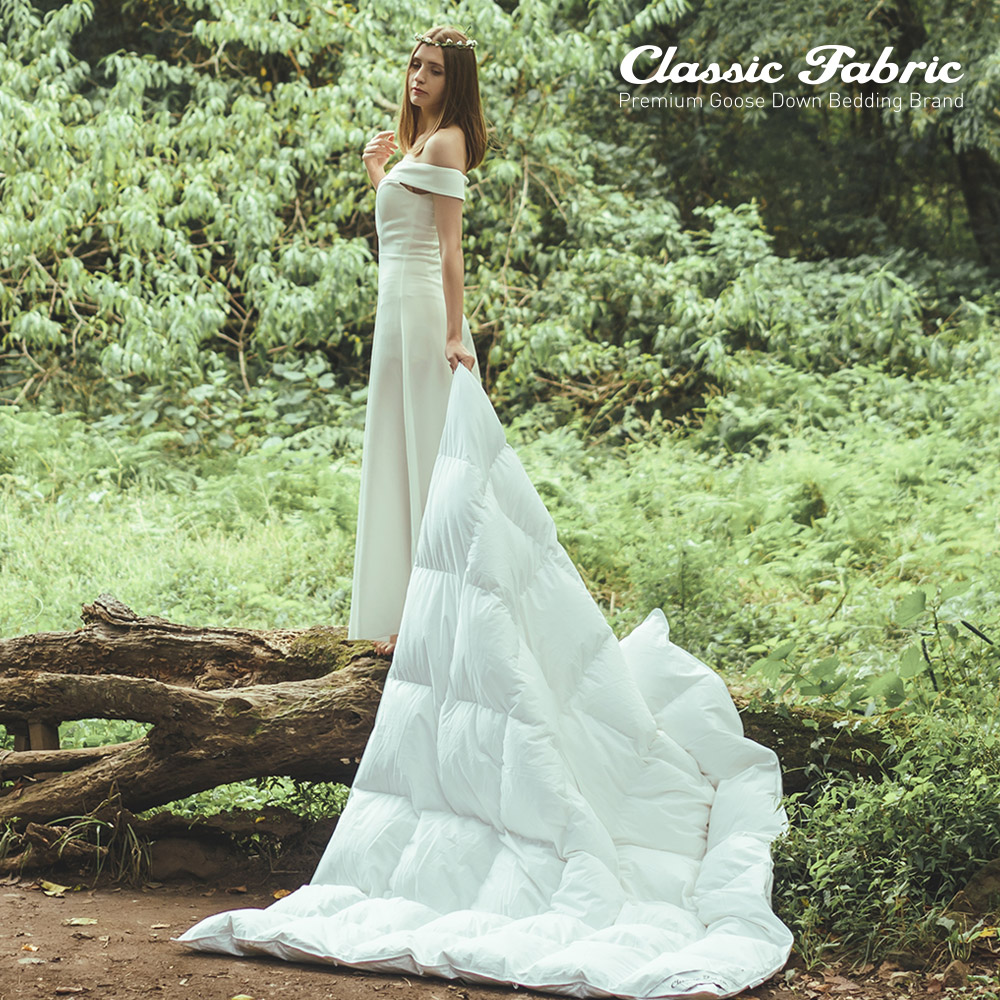 클래식패브릭 헝가리 구스이불솜 솜털 거위털이불 화이트 겨울 SS650g - 상세 이미지 2