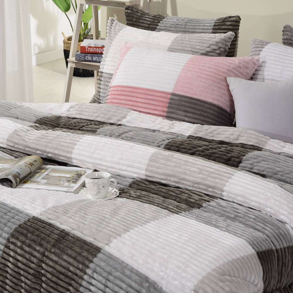 워밍 한파대비 극세사 밍크 두꺼운 겨울 차렵이불 SS