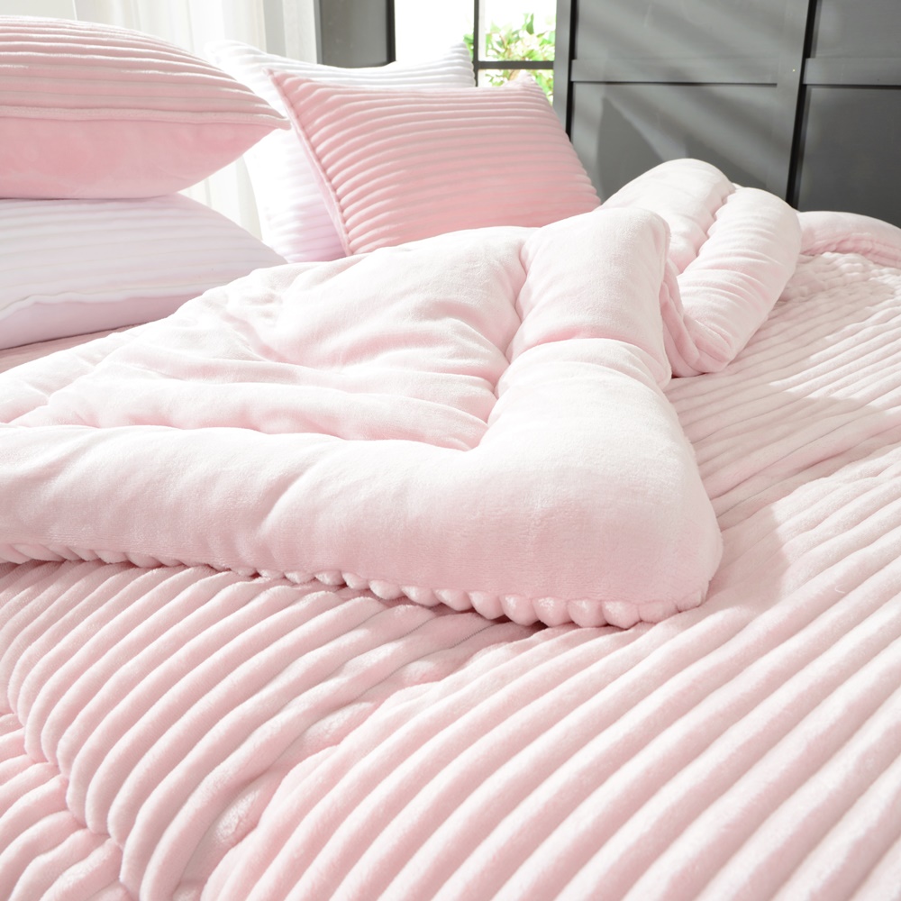 워밍 한파대비 극세사 밍크 두꺼운 겨울 차렵이불 SS