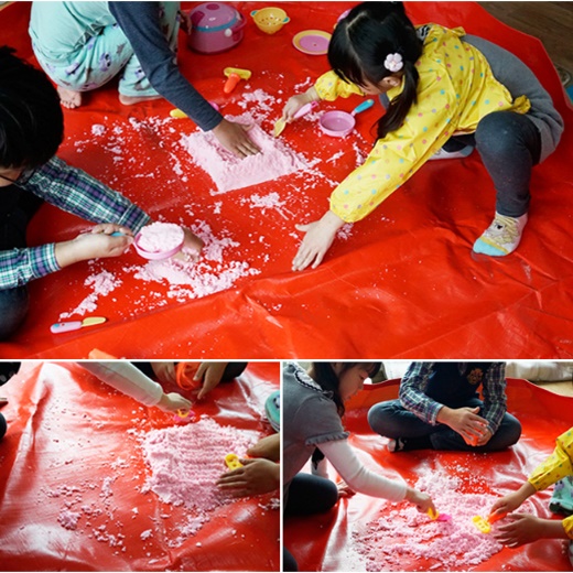 촉감 놀이 매트 실내 모래 놀이 터 만들기