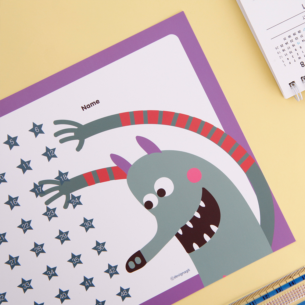 [기성] 칭찬스티커판 칭찬스티커 1장 A 01 해피프렌즈 친구들 이미지 4