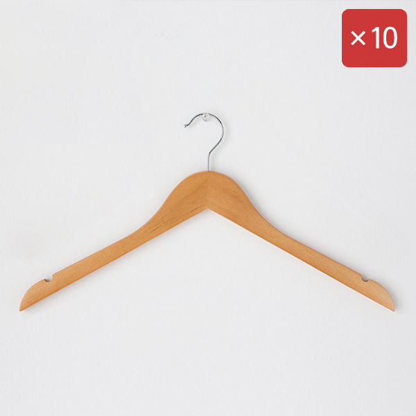RODNEY 원목옷걸이 오픈형 10팩 KS1018/LDR