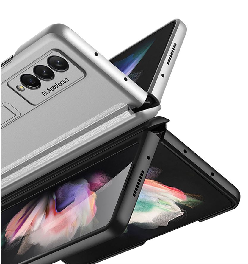 갤럭시 폴드 케이스 힌지보호 풀커버 슬림 화이트실버, 갤럭시Z 폴드4 - 상세 이미지 5