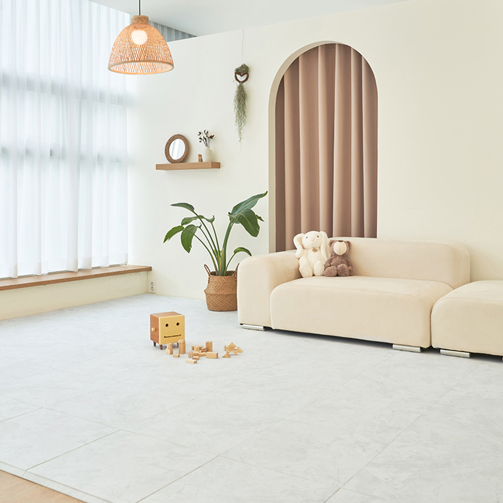 발퐁퐁 층간소음매트 시공 아기 유아 놀이방 TPU 퍼즐 매트 [ 내츄럴 마블 색상 ]