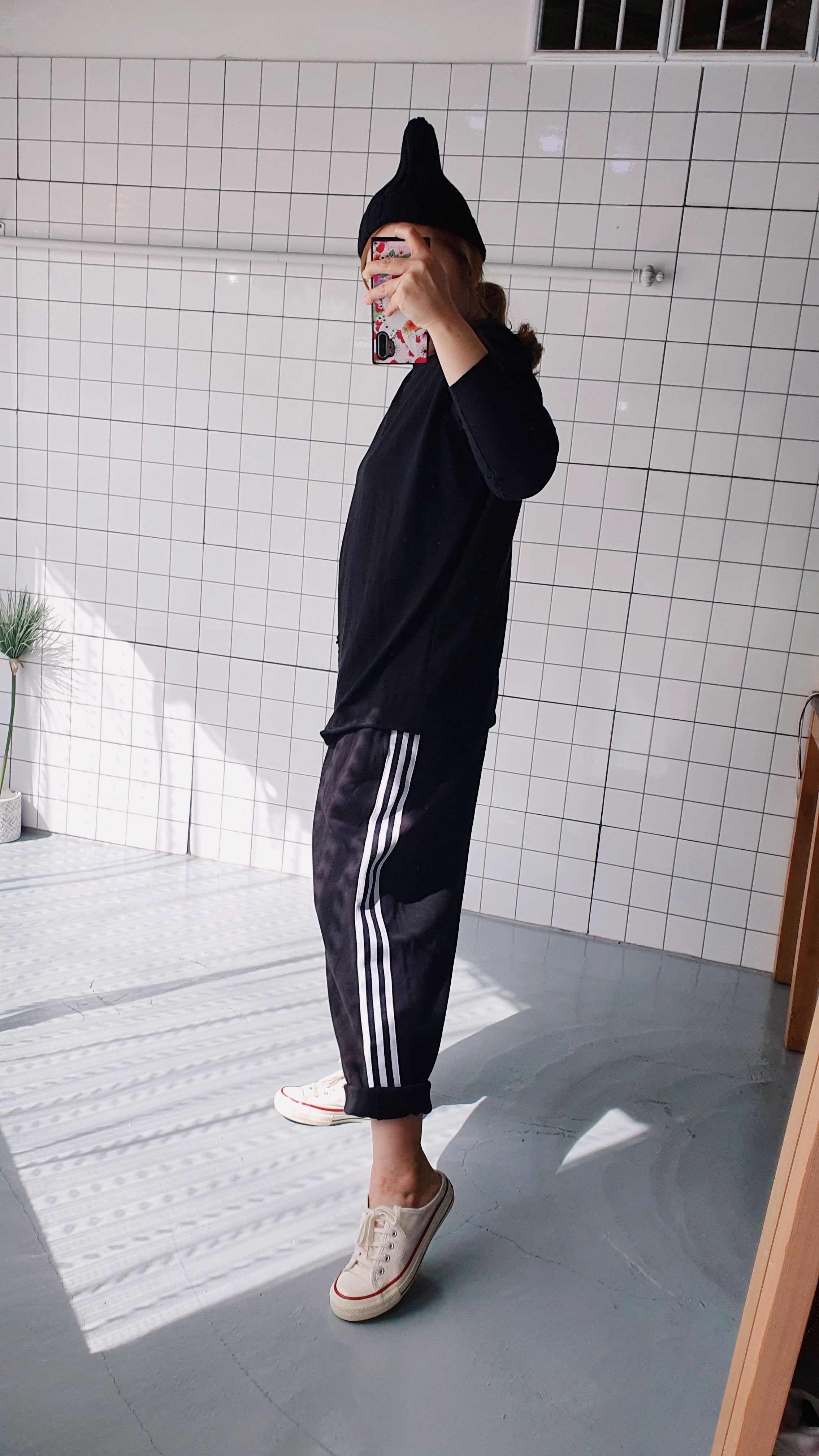 제이엠 와이드한 루즈핏 배기 트레이닝 바지 이미지 3
