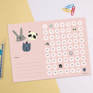 [기성] 칭찬스티커판 칭찬스티커 1장 A 01 해피프렌즈 친구들 실사용 후기 | 효과 있을까? - 상품 이미지 1