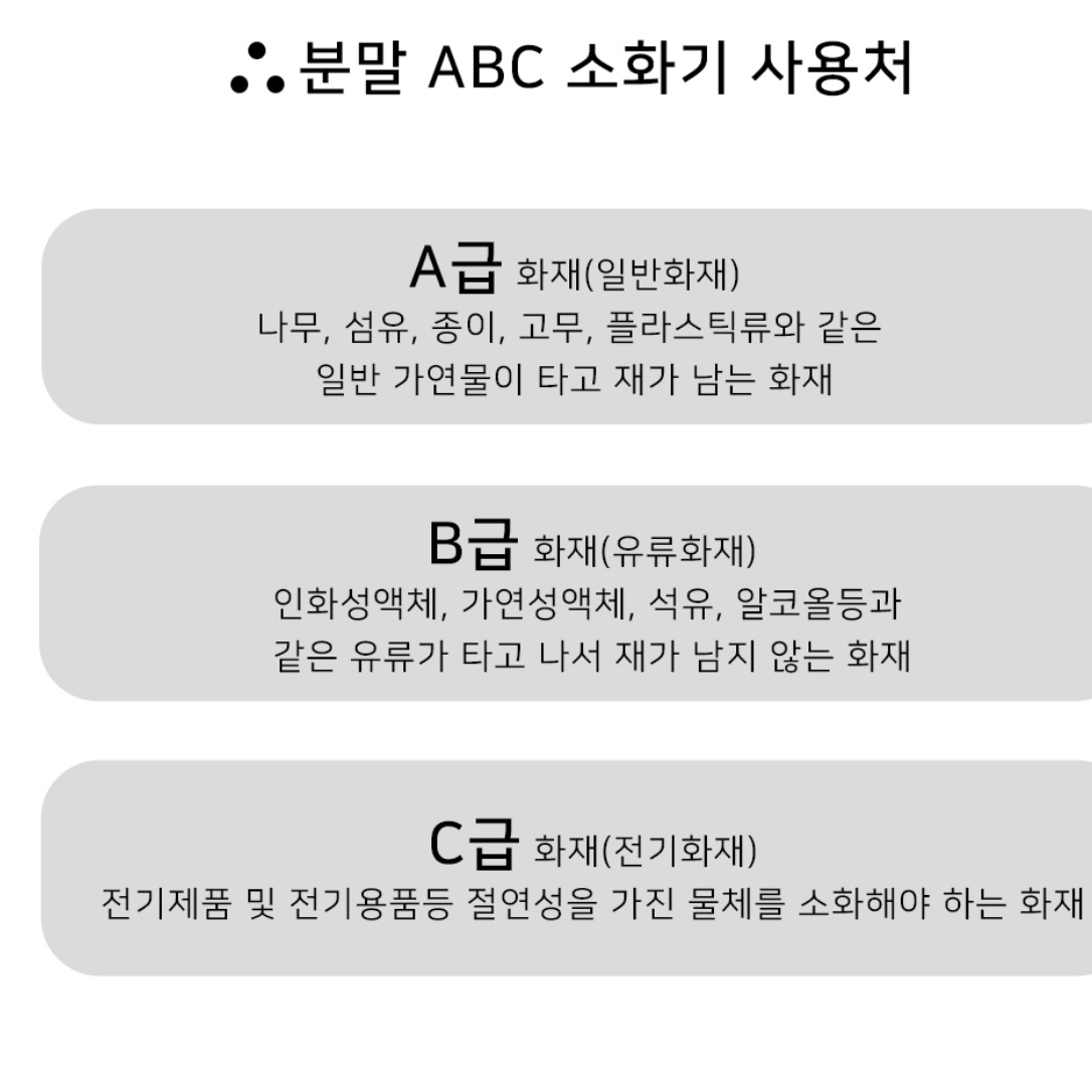 업소용 소화기 1.5kg 카페 소화기 캠핑장 음식점 학교 훈련용 소화기 이미지 6
