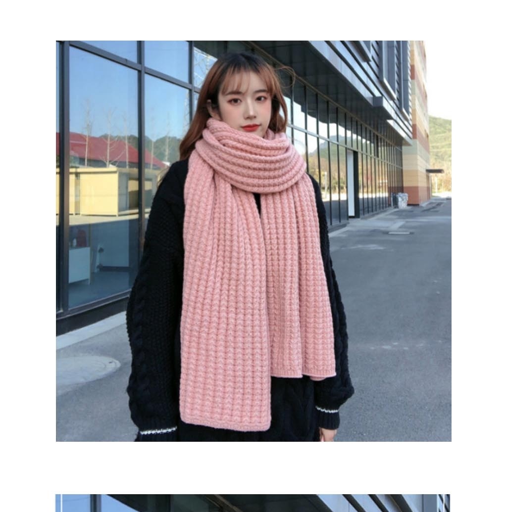 사르르 포근한 부드러운 촉감 커플 남녀공용 여자 남자 데일리 롱 긴 머플러 목도리 선물 - 상세 이미지 2