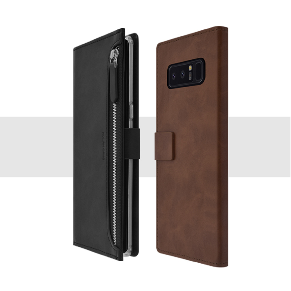 갤럭시A34 5G 지퍼 다이어리 핸드폰 지갑 핸드백 케이스 - 상품 이미지