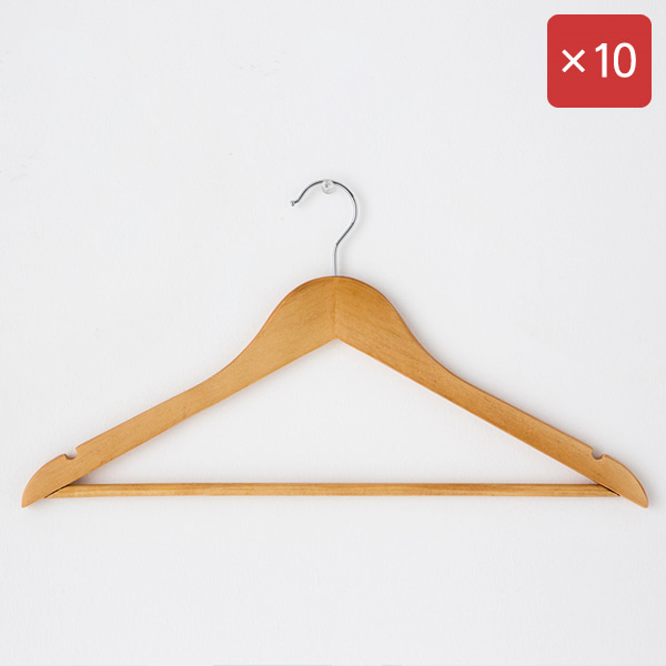RODNEY 원목옷걸이 일반형 10팩 KS1016/LDR