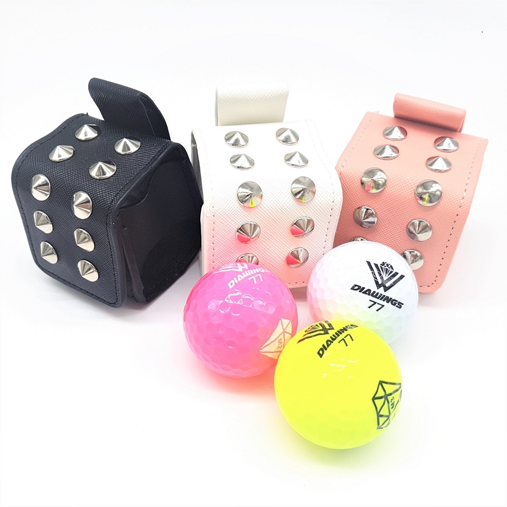 1구 스터드 골프 볼 주머니 골프공 파우치 골프 힙색