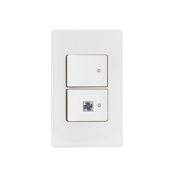 제일 디노 스위치 2구 환풍기 화장실 전기 전등 화이트 D-INNO 커버