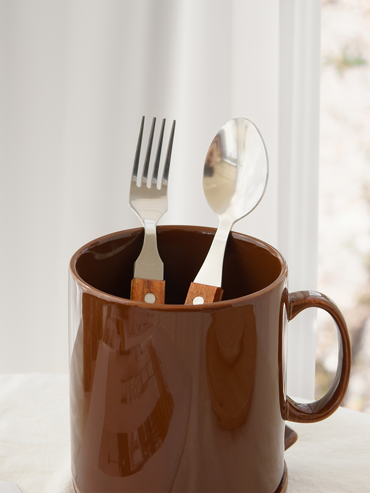 파스텔 물빠짐 도자기 수저통 베이직 - 상세 이미지 3