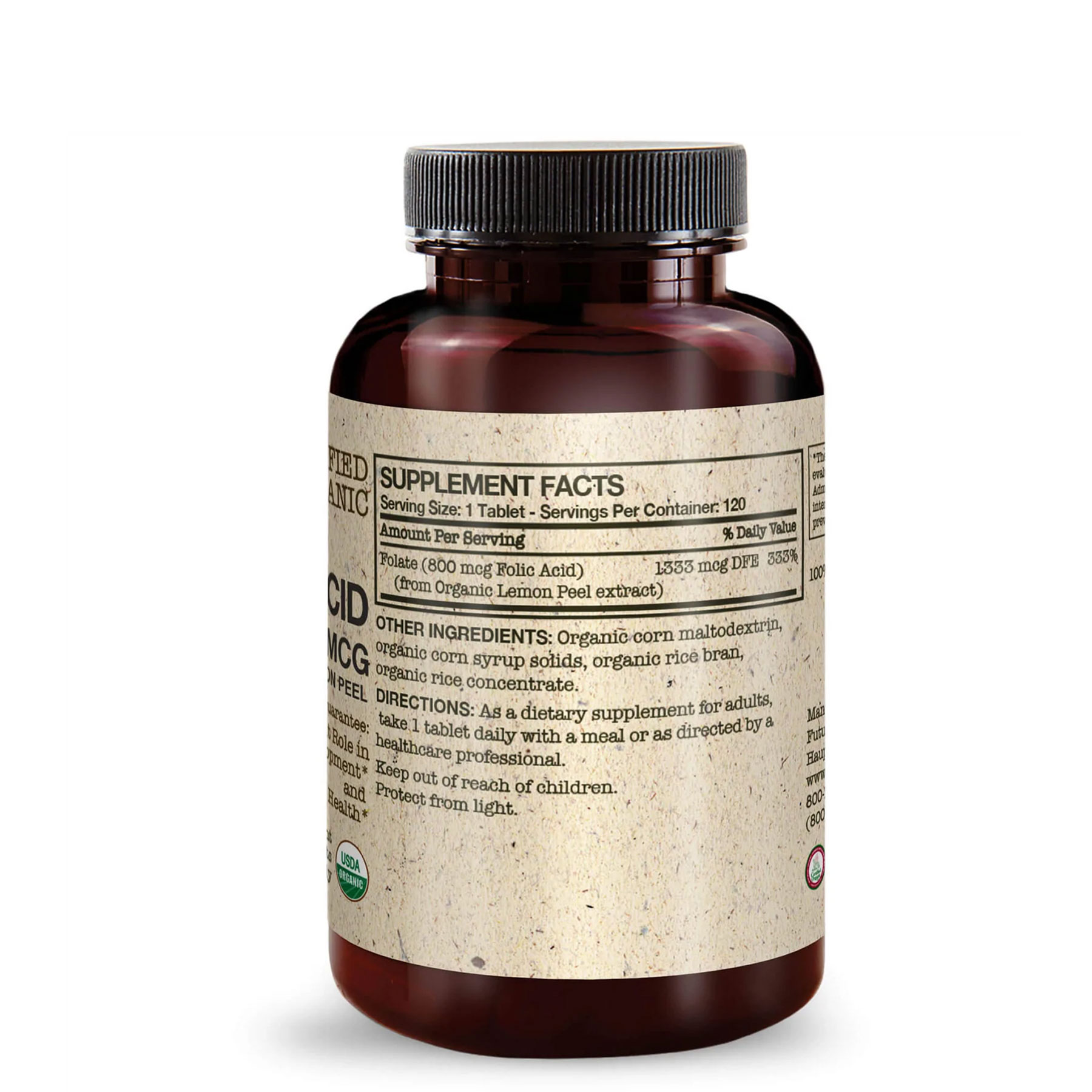 퓨처바이오틱스 엽산 800mcg 120식물성정제 - 상세 이미지 3