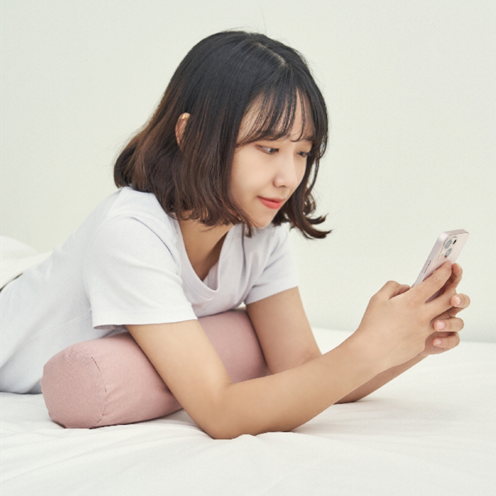 잠스쿨 경추베개 숙면 목이편한 원통 원형 낮은 경추 목베개 미니