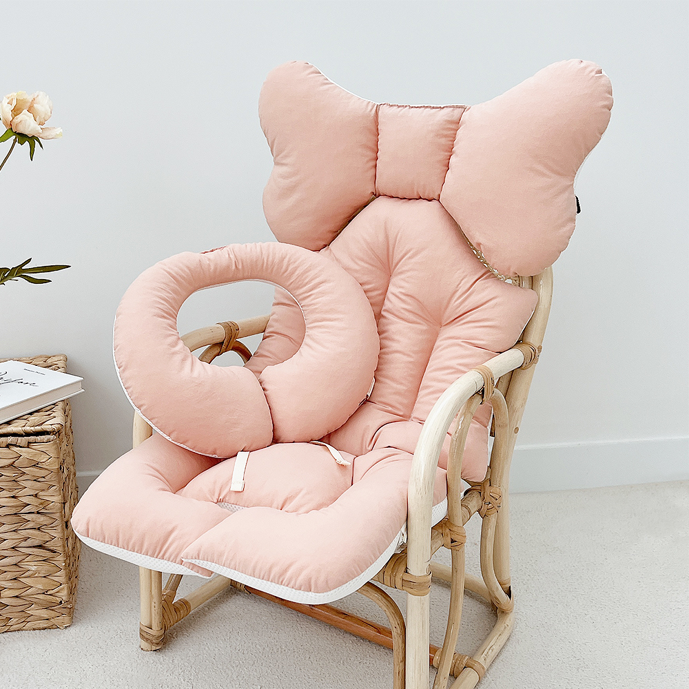 마롤로뜨 마카롱 컬러 사계절 유모차 라이너 시트 신생아 카시트