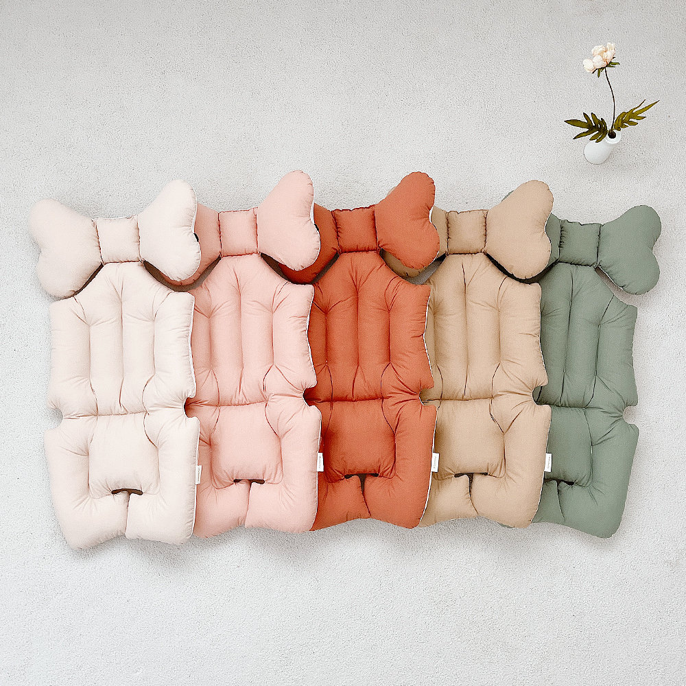 마롤로뜨 마카롱 컬러 사계절 유모차 라이너 시트 신생아 카시트