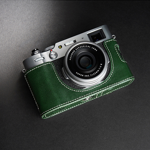 [항공배송] FUJIFILM 후지필름 X100V 카메라 가죽 케이스[손목스트랩 제공] - 상세 이미지 2