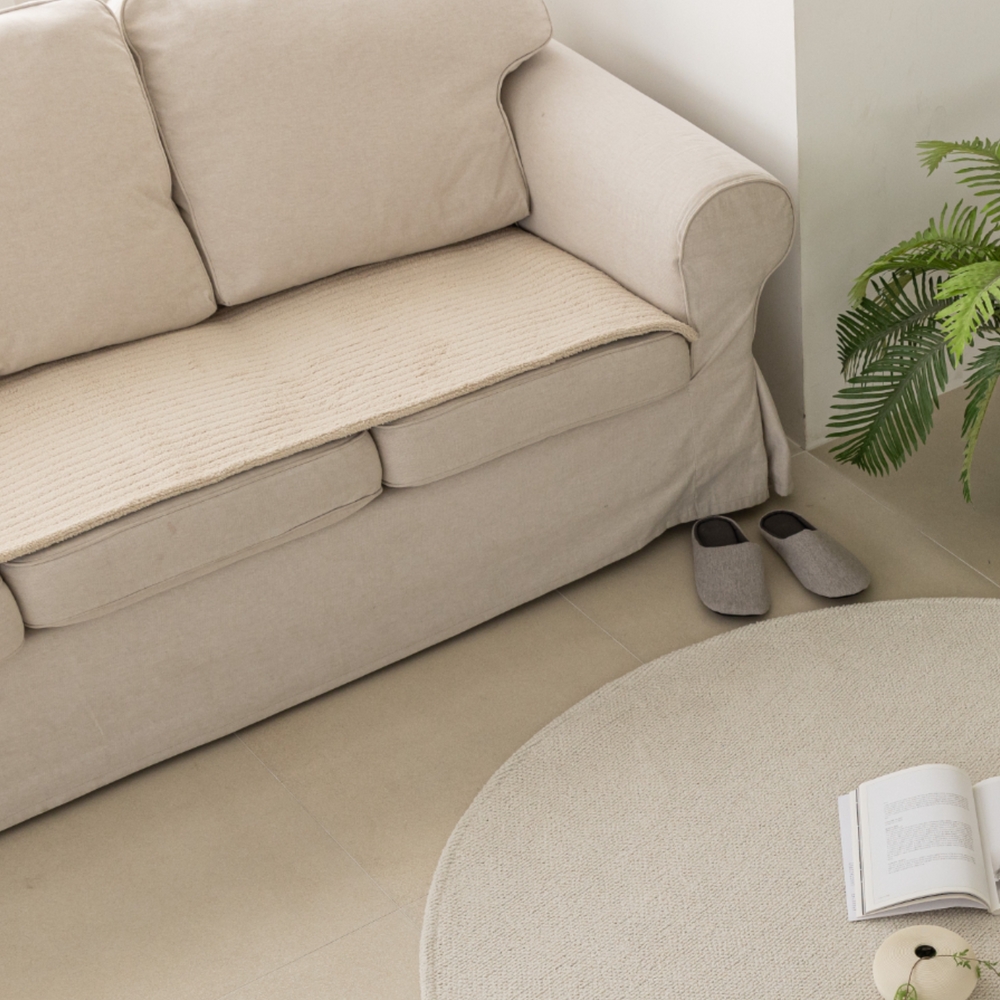 극세사 소파매트 돌 흙 넓은 3인용 60x180 쇼파패드