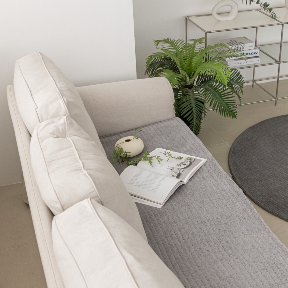 극세사 소파매트 돌 흙 넓은 3인용 60x180 쇼파패드